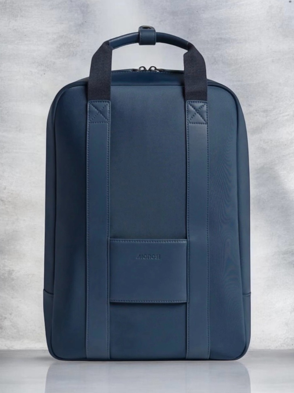 MONOS Metro Backpack In Blue with quick Snap Modular Kit System. - Picture 2 of 5